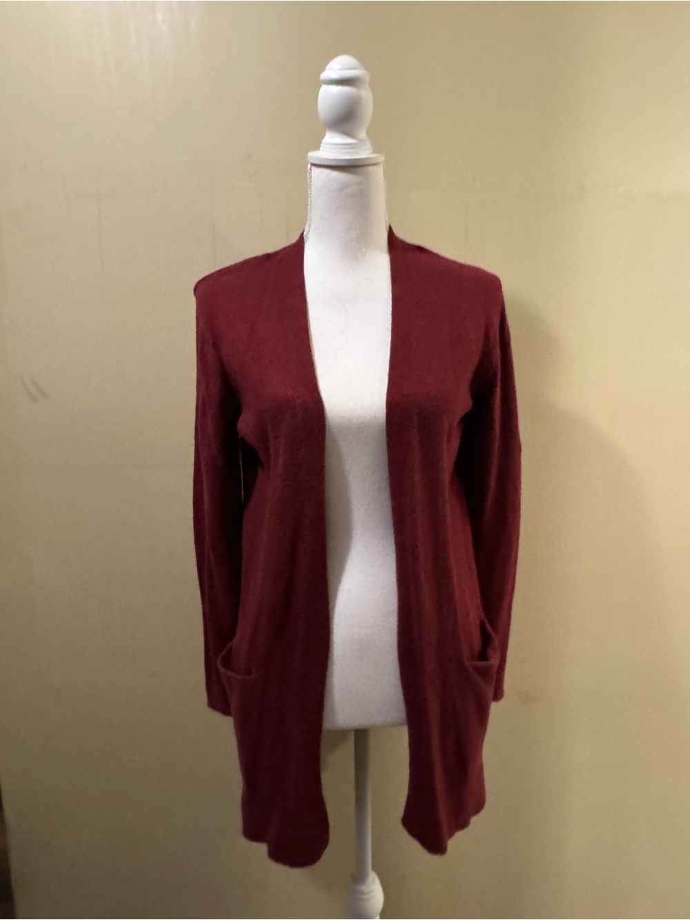 Old Navy Open-Front Burgundy Cardigan